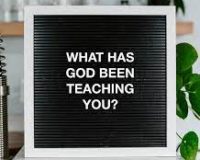 God teaching you